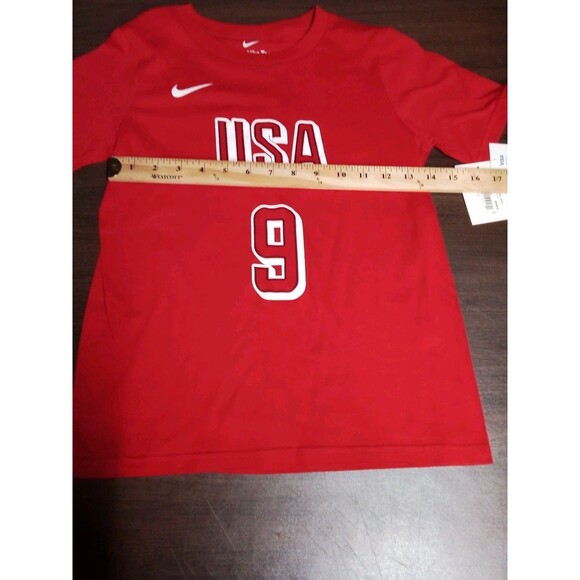 Children's Red  Nike Tee Team USA Wilson #9 T Shirt Size Small New W Tags - Picture 10 of 13
